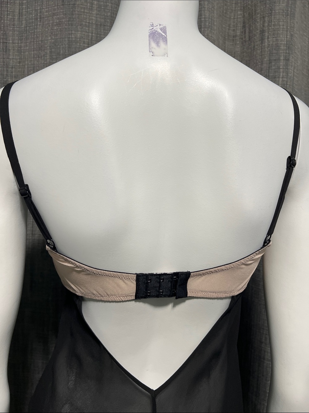 VINTAGE Y2K Victoria’s Secret 100% Silk Babydoll Chemise Black Pink XS - Picture 8 of 11